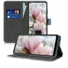 KW Wallet Case Samsung Galaxy A11 - Magnolias Taupe / White / Blue Grey (52170.01)
