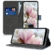 KW Wallet Case Samsung Galaxy A11 - Magnolias Taupe / White / Blue Grey (52170.01)