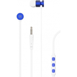 Celly Up 1000 Stereo Earphone 3.5mm - Blue (UP1000BL)