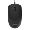 PHILIPS ενσύρματο ποντίκι SPK7244, 1000DPI, USB, 3 πλήκτρα - Black