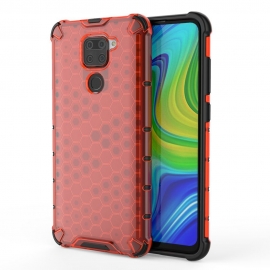 OEM Honeycomb Armor Case with TPU Bumper Xiaomi Redmi Note 9 - Red