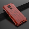 OEM Honeycomb Armor Case with TPU Bumper Xiaomi Redmi Note 9 - Red