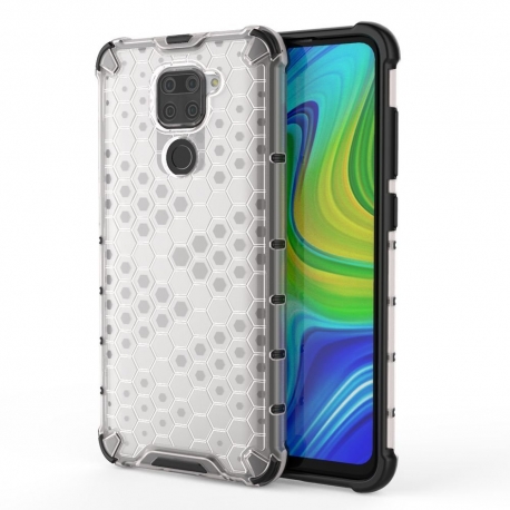 OEM Honeycomb Armor Case with TPU Bumper Xiaomi Redmi Note 9 - Transparent