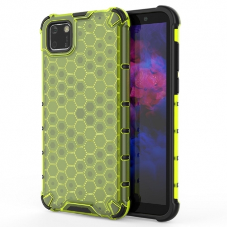 OEM Honeycomb Armor Case with TPU Bumper Huawei Y5p - Green