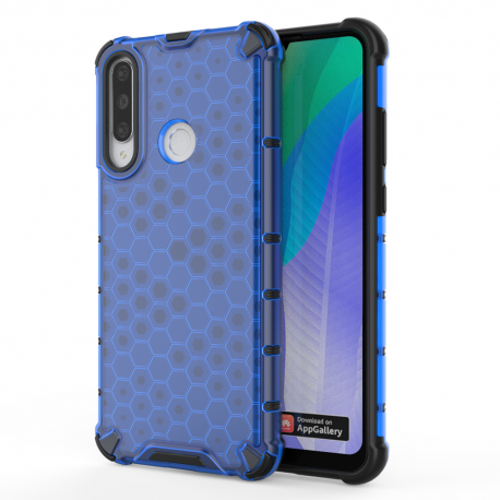 OEM Honeycomb Armor Case with TPU Bumper Huawei Y6p - Blue