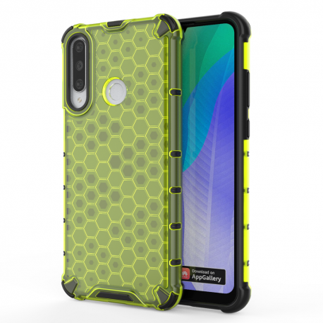 OEM Honeycomb Armor Case with TPU Bumper Huawei Y6p - Green