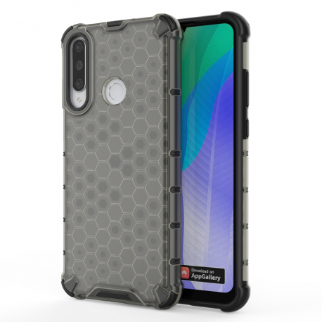 OEM Honeycomb Armor Case with TPU Bumper Huawei Y6p - Black