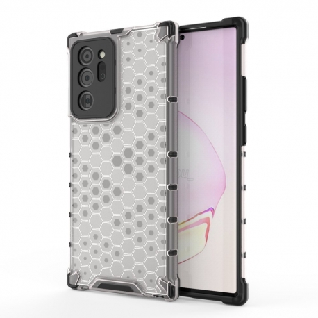 OEM Honeycomb Armor Case with TPU Bumper Samsung Galaxy Note 20 - Transparent