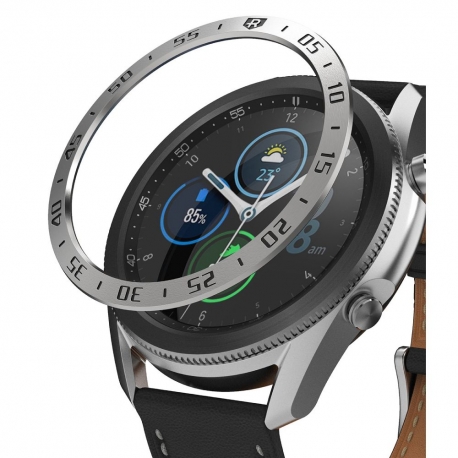 Ringke Stainless Bezel Ring for Galaxy Watch 3, 45mm - Silver (GW3-45-01)