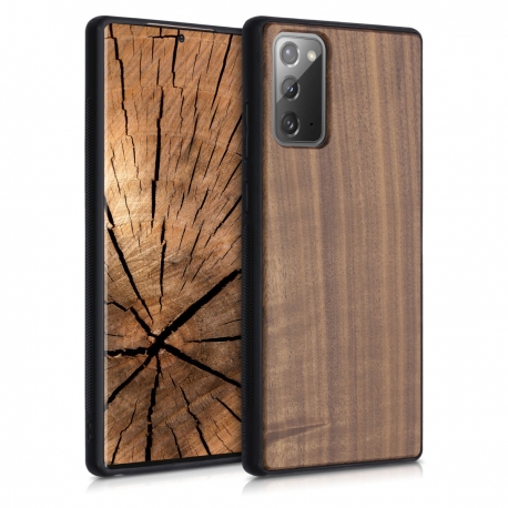 KW Wooden Case TPU bumper Samsung Galaxy Note 20 - Dark Brown (52839.18)