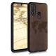 KW Wooden Case Huawei P Smart 2020 - World Map Walnut (53116.02)