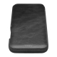 iCarer Vintage Series Curved Edge Leather Wallet case iPhone 12 Pro Max - Black (RIX1202-BK)