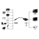 POWERTECH converter mini HDMI (M) σε VGA (F) PTH-026 με Audio, μαύρο (PTH-026)
