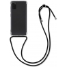 KW Crystal TPU Necklace Case Samsung Galaxy A41 - Transparent / Black (52257.01)