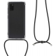 KW Crystal TPU Necklace Case Samsung Galaxy A41 - Transparent / Black (52257.01)