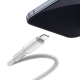 Baseus High Density Fast Charging Data Cable 20W Type-C to Lighting , 2m - White (CATLGD-A02)