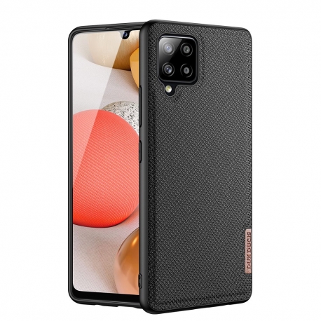 Dux Ducis Fino case covered with nylon material Samsung Galaxy A42 5G - Black