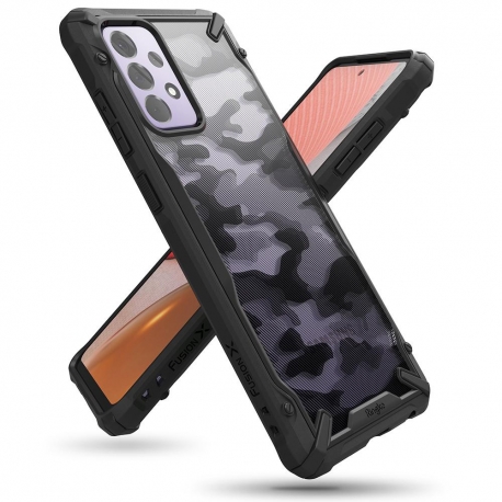 Ringke Dual-X Design Case Samsung Galaxy A72 5G - Camo Black