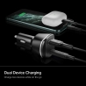 Spigen PC1800 PowerArc 3.0 2-Port Car Charger - Black (000CG24748)