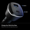 Spigen PC1800 PowerArc 3.0 2-Port Car Charger - Black (000CG24748)