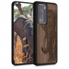 KW Wooden Case Huawei P40 Pro - Elephant Motif Dark Brown (52352.06)