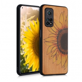 KW Wooden Case Xiaomi Mi 10T / Mi 10T Pro - Wood Sunflower Yellow / Dark Brown / Light Brown (53618.03)