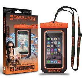 Seawag IPX8 Waterproof Case for smartphone - Black/Orange (Β5Χ)