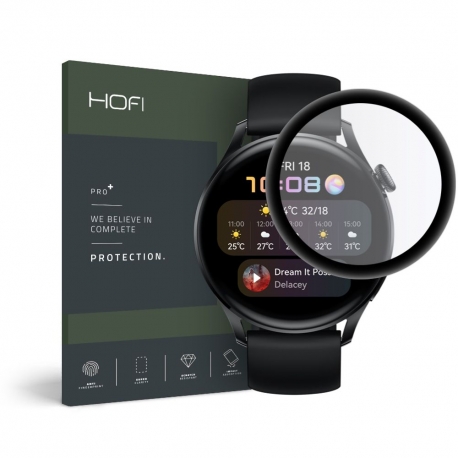Hofi Hybrid 3D Glass Huawei Watch 3 46mm - Black