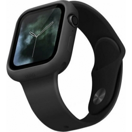 Uniq Lino Silicone Case Apple Watch Series 4/5/6/SE (44mm) - Black (UNIQ-44MM-LINOBLK)