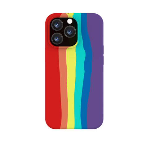 Vivid Silicone Case Liquid Apple iPhone 13 Pro Rainbow