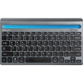 Delux K2201V Wireless keyboard ual mode BT / 2.4G (iPad / Android) - Black (US)