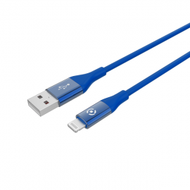 Celly Color Data Cable Extra Strong Lightning Usb Μπλέ