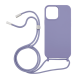 Vivid Silicone Cover Lace Apple iPhone 13 Pro Max Lilac
