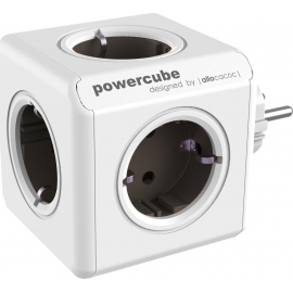 Allocacoc PowerCube Original 5-Outlets - Grey (1100GY/DEORPC)