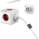 Allocacoc PowerCube Extended USB 5-Outlets/1.5m Cable + 2 x USB 2.1A - Red (1406RD/DEEUPC)