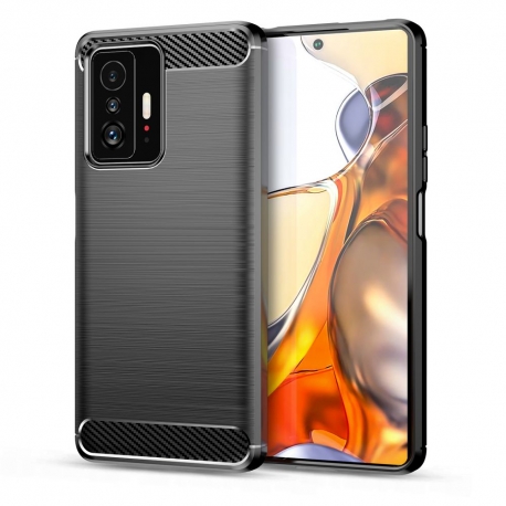 Tech-Protect TPU Carbon Case Xiaomi Mi 11T/Mi 11T Pro 5G - Black