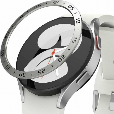 Ringke Stainless Bezel Ring for Galaxy Watch 4, 44mm - Silver (GW4-44-01)