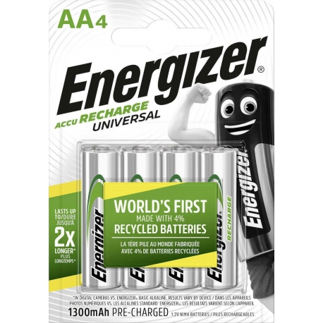 Energizer Rechargable Batteries AA 1300mAh