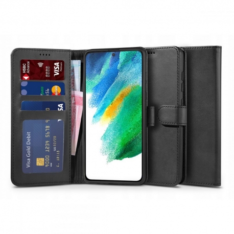 Tech-Protect Wallet Case Samsung Galaxy S21 FE - Black