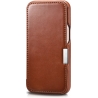 iCarer Vintage Series Side-Open Leather Wallet Case Apple iPhone 13 Mini - Brown (RIX1305-BN)