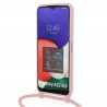 Vivid Silicone Case Lace Samsung Galaxy A22 5G Nude