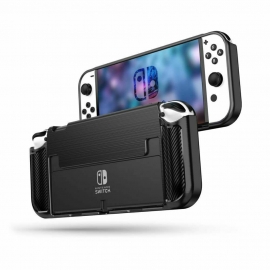Tech-protect Tpucarbon Nintendo Switch Oled - Black