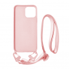 Vivid Silicone Case Strap Apple iPhone 13 Pro Max Nude