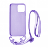 Vivid Silicone Case Strap Apple iPhone 13 Pro Lilac
