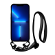 Vivid Silicone Case Strap Apple iPhone 13 Pro Black