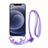 Vivid Silicone Case Strap Apple iPhone 12/12 Pro Lilac