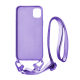 Vivid Silicone Case Strap Apple iPhone 11 Lilac