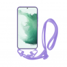 Vivid Silicone Case Strap Samsung Galaxy S22 Lilac