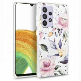 Tech-Protect TPU Case Samsung Galaxy A33 5G - Floral White