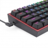 Redragon K617 Fizz RGB Gaming Wired Keyboard - Black (US)
